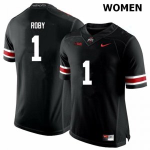 NCAA Ohio State Buckeyes Women's #1 Bradley Roby Black Nike Football College Jersey GRG5245AD